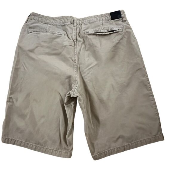 Quiksilver ~ Mens Tan Chino Shirts ~ size 36 ~ 4 pocket ~ black leather tab - Picture 2 of 11